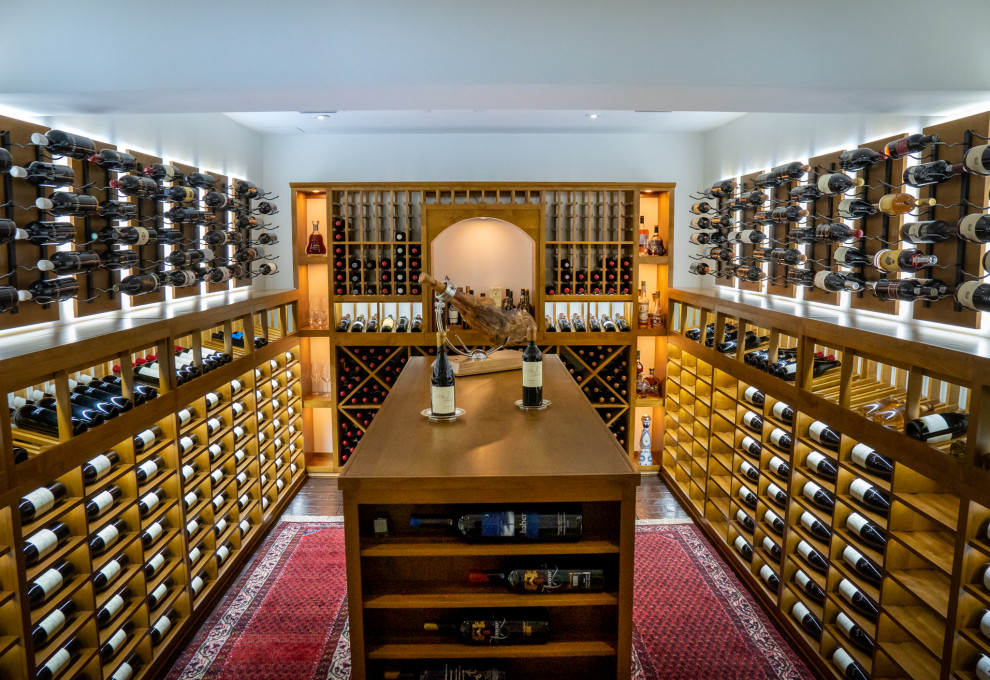 A Breathtaking Luxury Wine Cellar in Miami Contemporary Wine Cellar