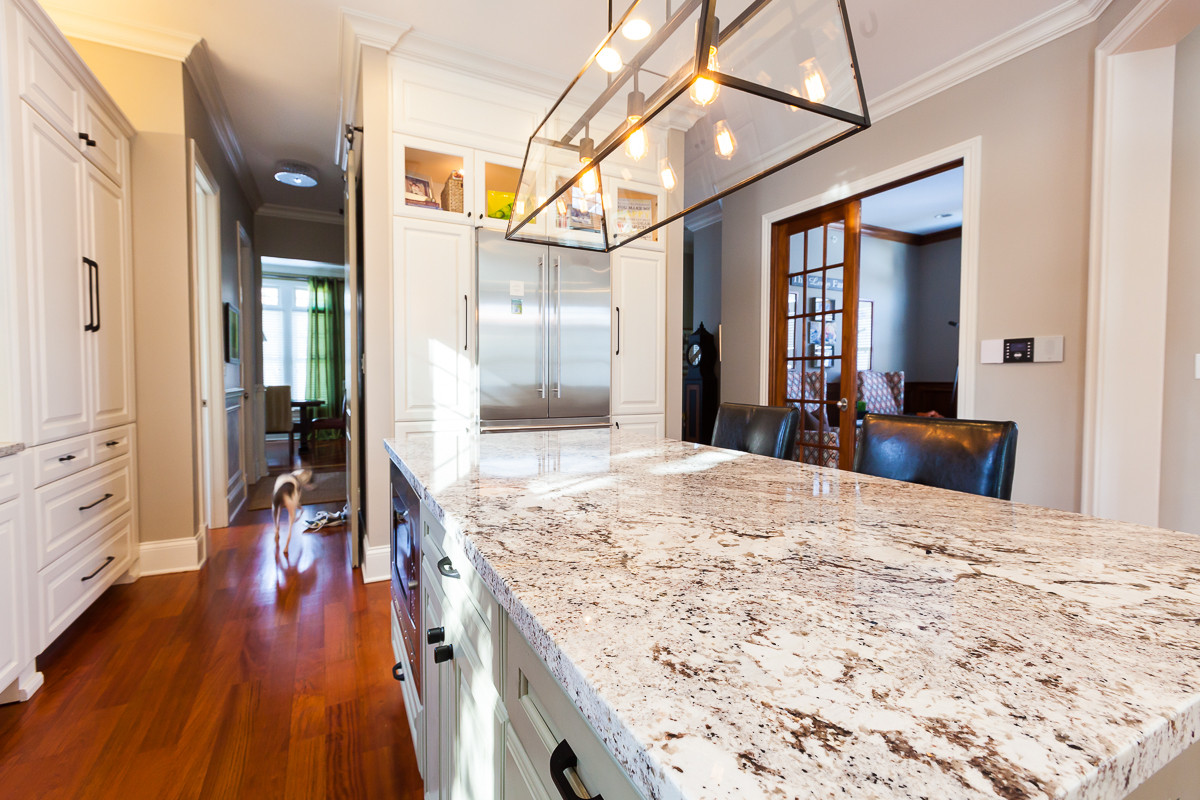 Industrial Chic Kitchen and Family Room