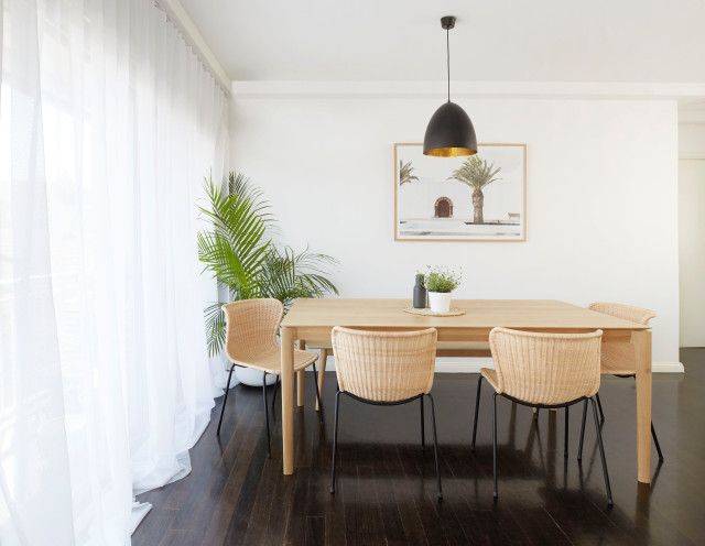 Beach Side Abode contemporary-dining-room