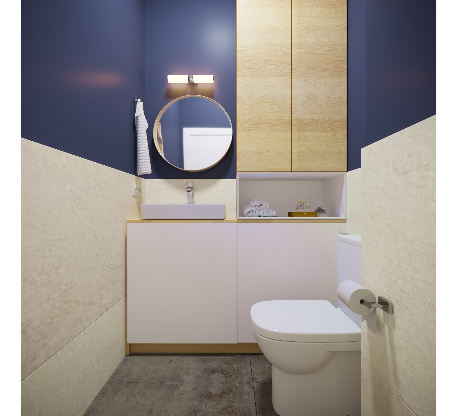 Визуализация гостевого санузела