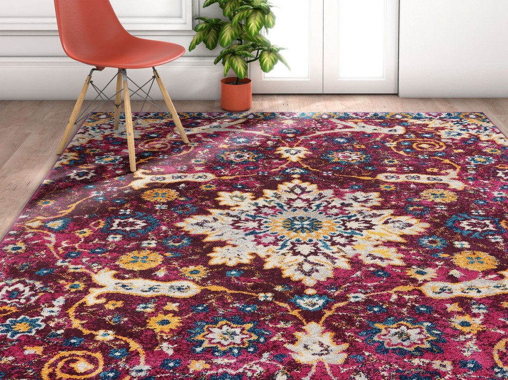 Well Woven Laurent Wonderly Modern Vintage Oriental Lavendar Area Rug Traditional Area Rugs