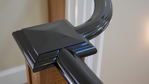 High Gloss Paint staircase handrail & spindles in high gloss fine paints of europe High Gloss Paint staircase handrail & spindles in high gloss fine paints of europe