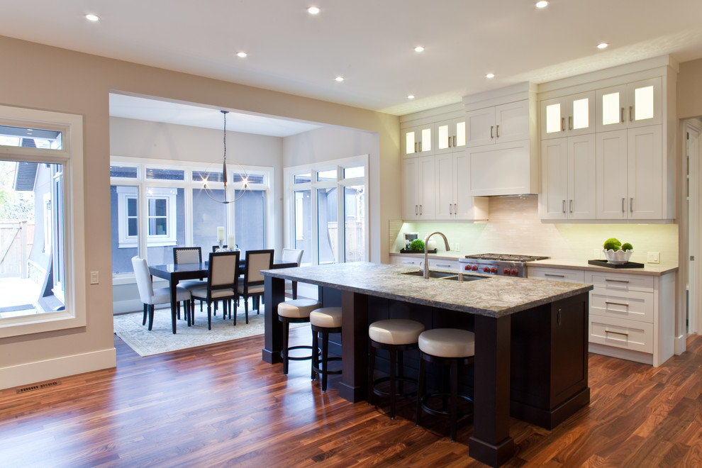 Inspiration for a transitional kitchen remodel in Calgary