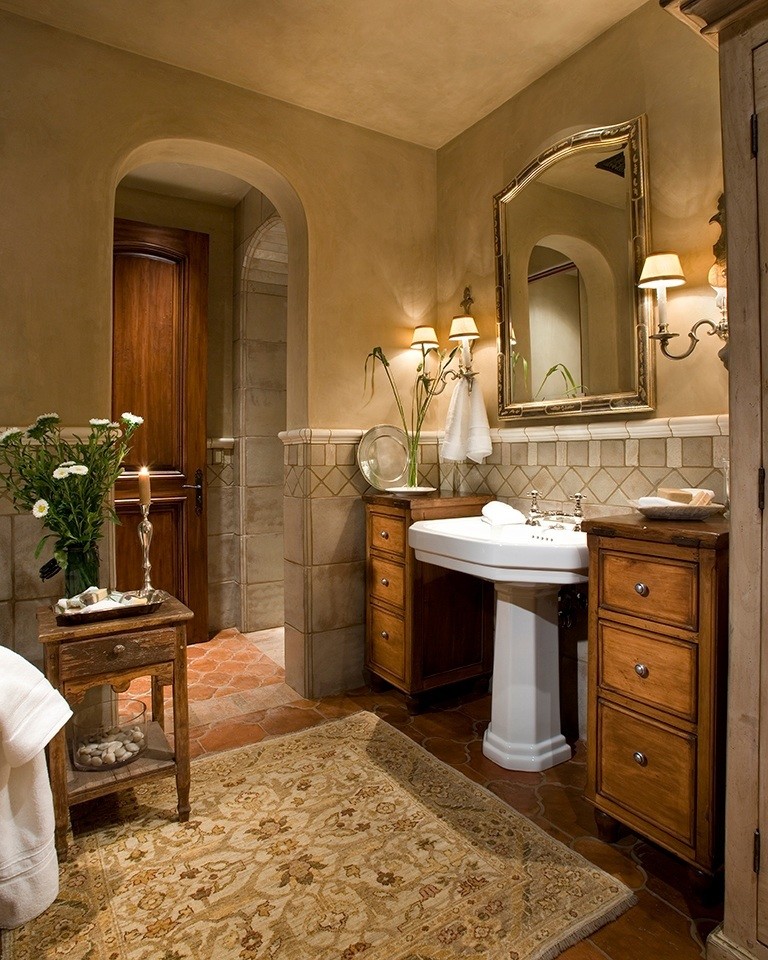 Bathroom - rustic bathroom idea in Phoenix