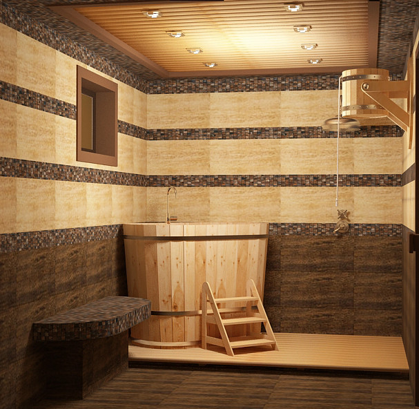 Банный комплекс с интерьером