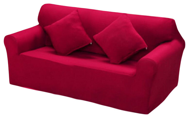 Modern Sofa Cover Couch Throws Dustproof Double Red Slipcovers