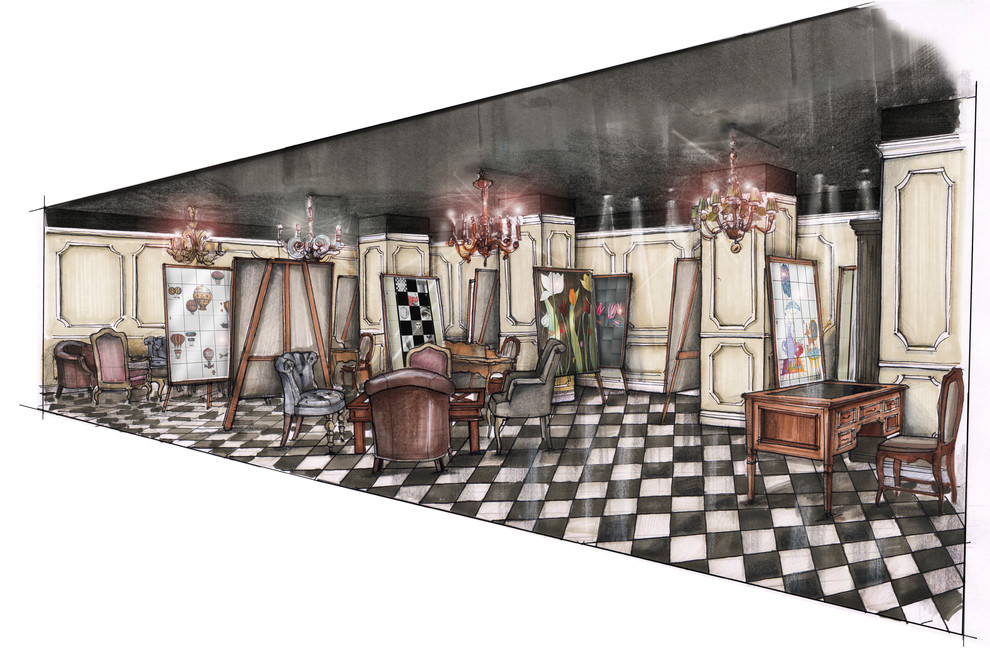 Moscow showroom, Ceramica Bardelli.