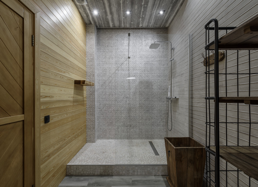 Душевая брутального гостевого дома