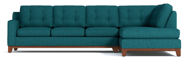 Bwood 2 Piece Sectional Sleeper Sofa Chicago Blue Chaise On Right