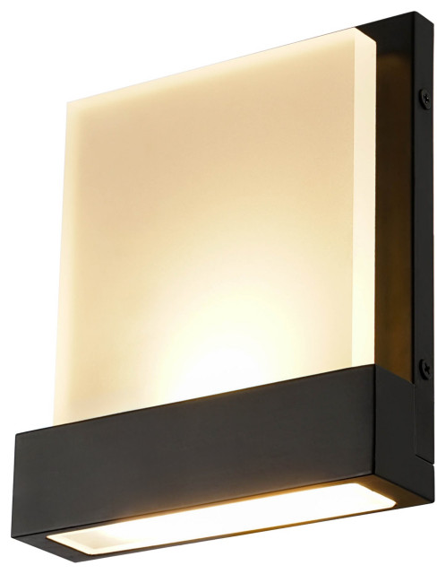 Kira Home Everett 7" 8W Integrated LED Bathroom / Wall Light, Rectangular