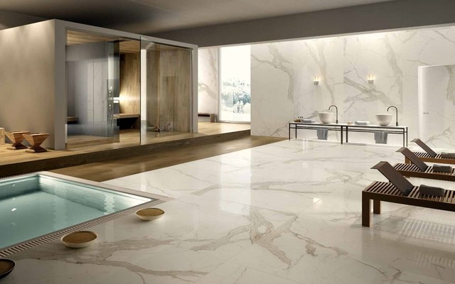 Iris Calcutta 6mm Porcelain Tile Mediterranean Pool Brisbane