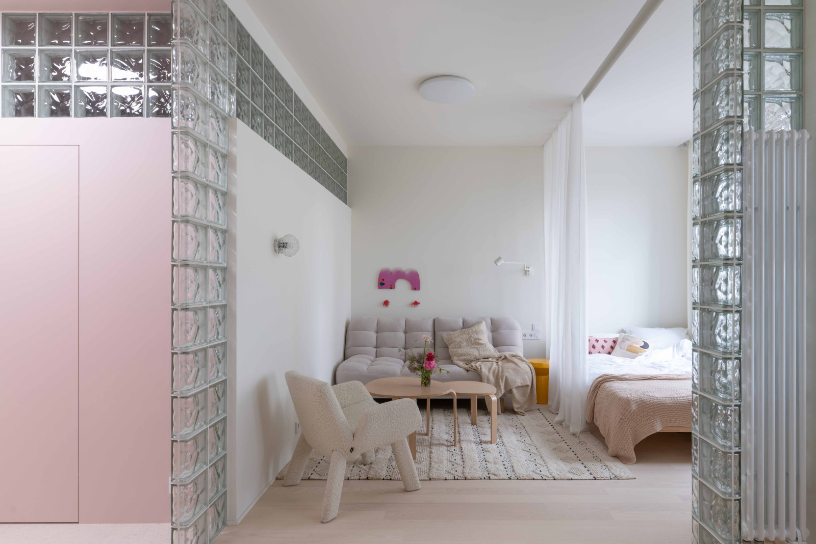 Квартира с стеклоблоками