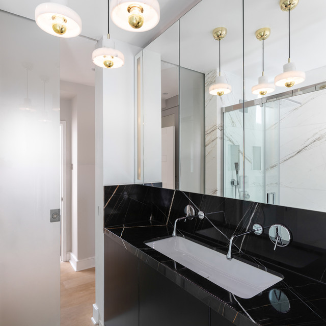 London townhouse bathrooms trendy-badevaerelse