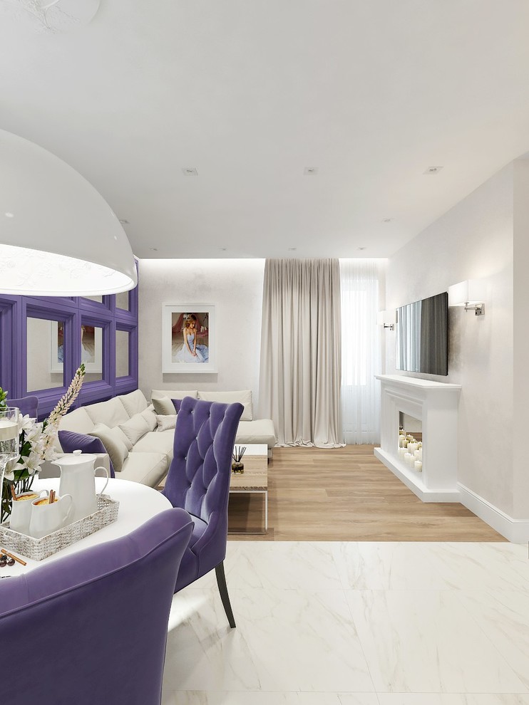 кухня-гостиная для молодой девушки