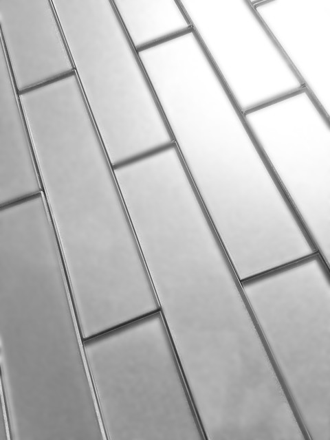 Forever Eternal Silver 2 In X 8 In Matte Straight Glass Subway Wall Tile Contemporary Wall And Floor Tile By Abolos