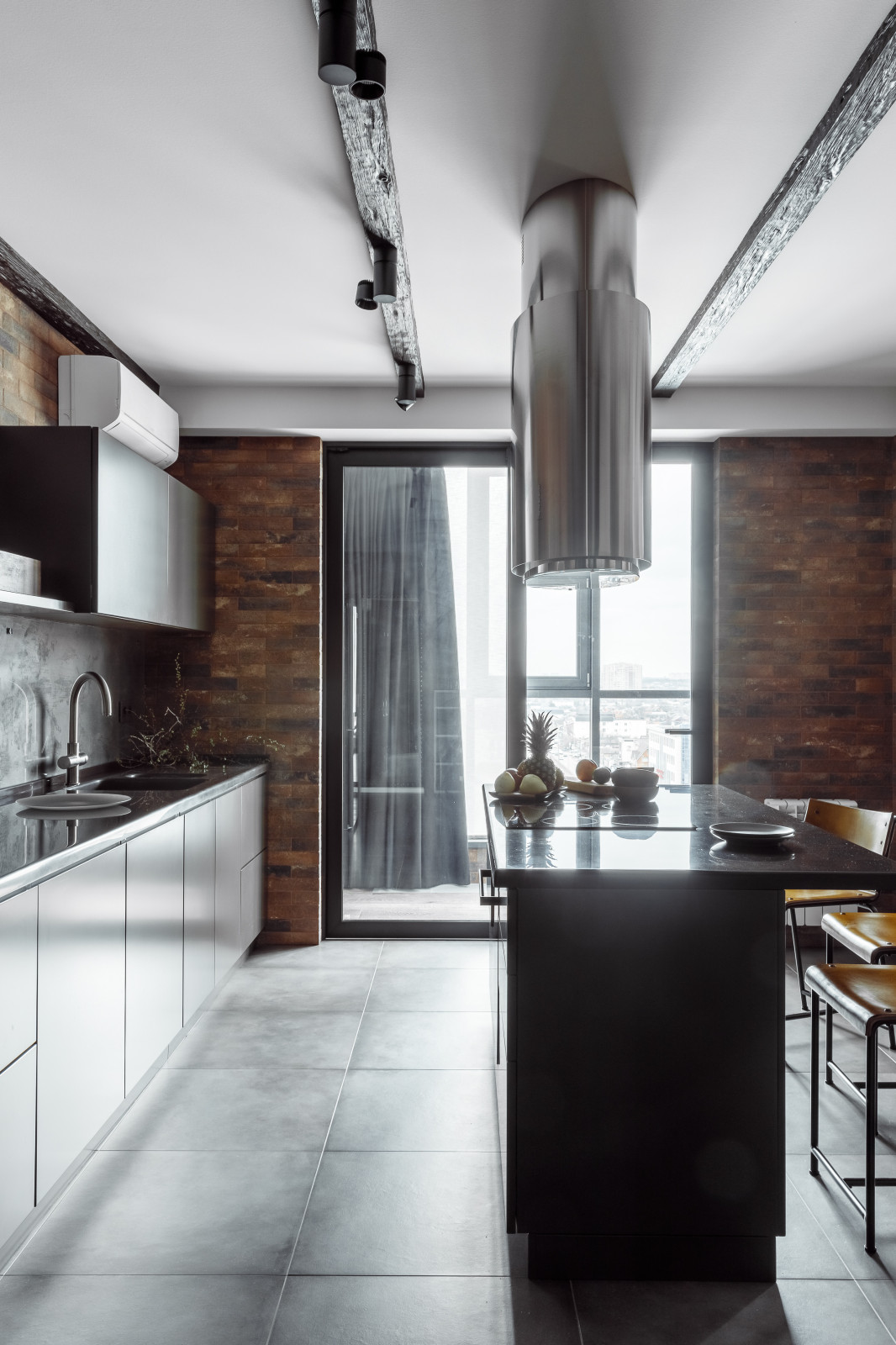 Фото кухни реализованного проекта квартиры ЖК "Центральный".