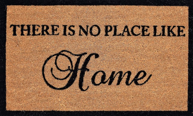 There S No Place Like Home Doormat 18 X30 24 X36