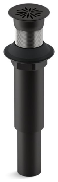 Kohler Decorative Grid Drain Without Overflow, Matte Black - Bathroom ...