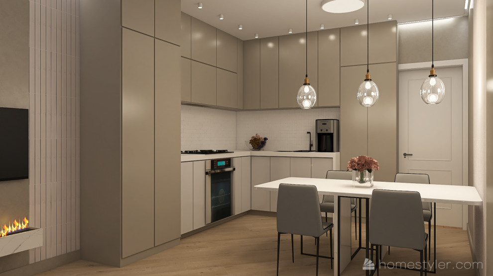 Кухня-гостиная современный стиль