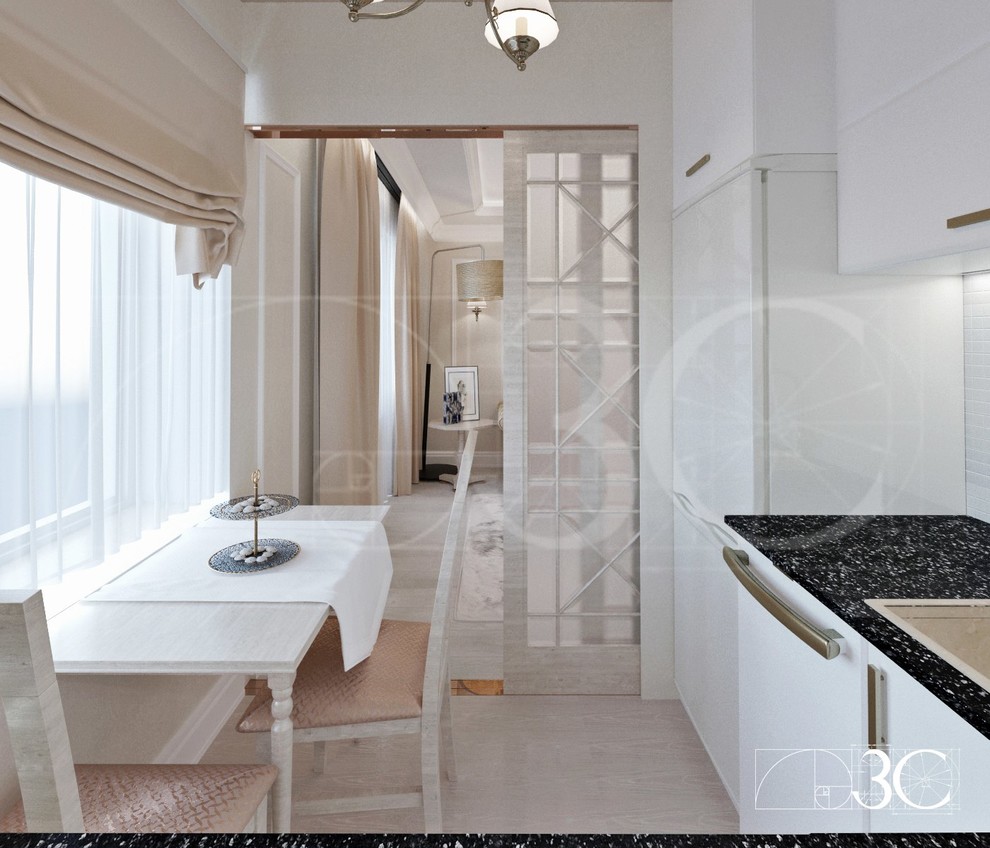 Маленькая кухня в современной классике