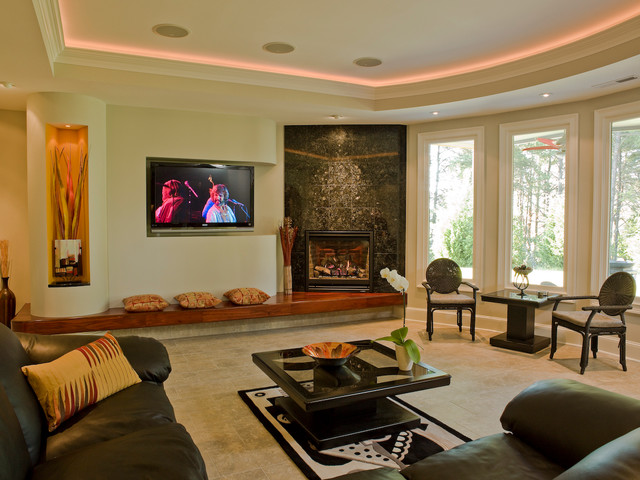 Fireplaces moderne-salon
