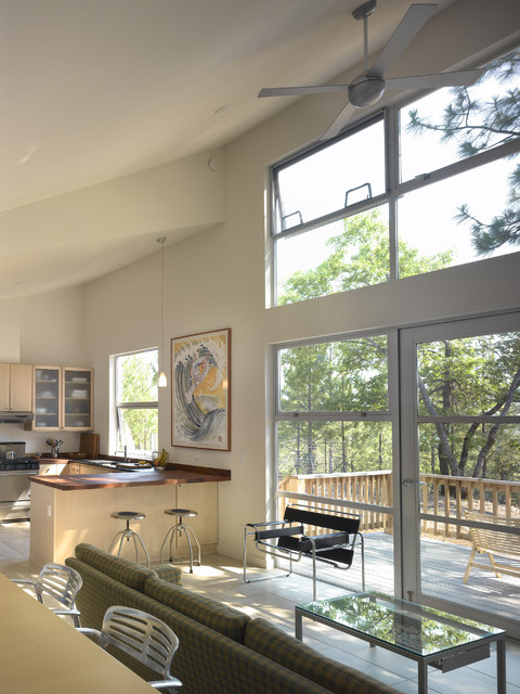 Modern Cabin Interior retro-koekken