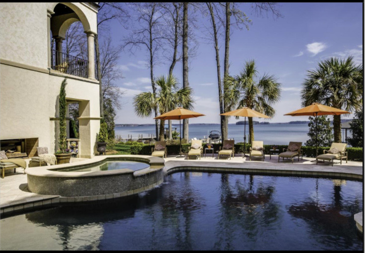 Inspiration for a mediterranean pool in Charlotte.