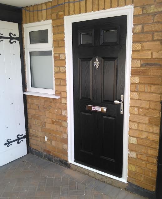 GRP Composite Front Door's 4 panel 2 Square. klassisk-entre