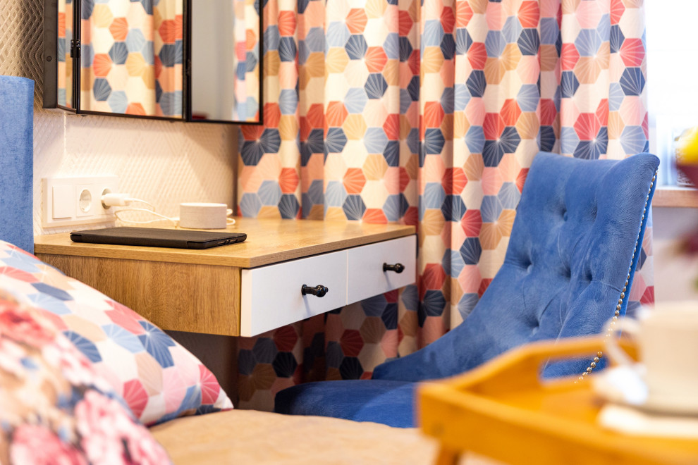 Квартира с синими акцентами