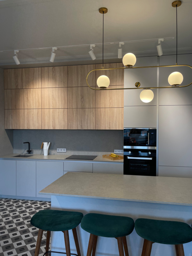 Столешница и остров из кварцевого агломерата