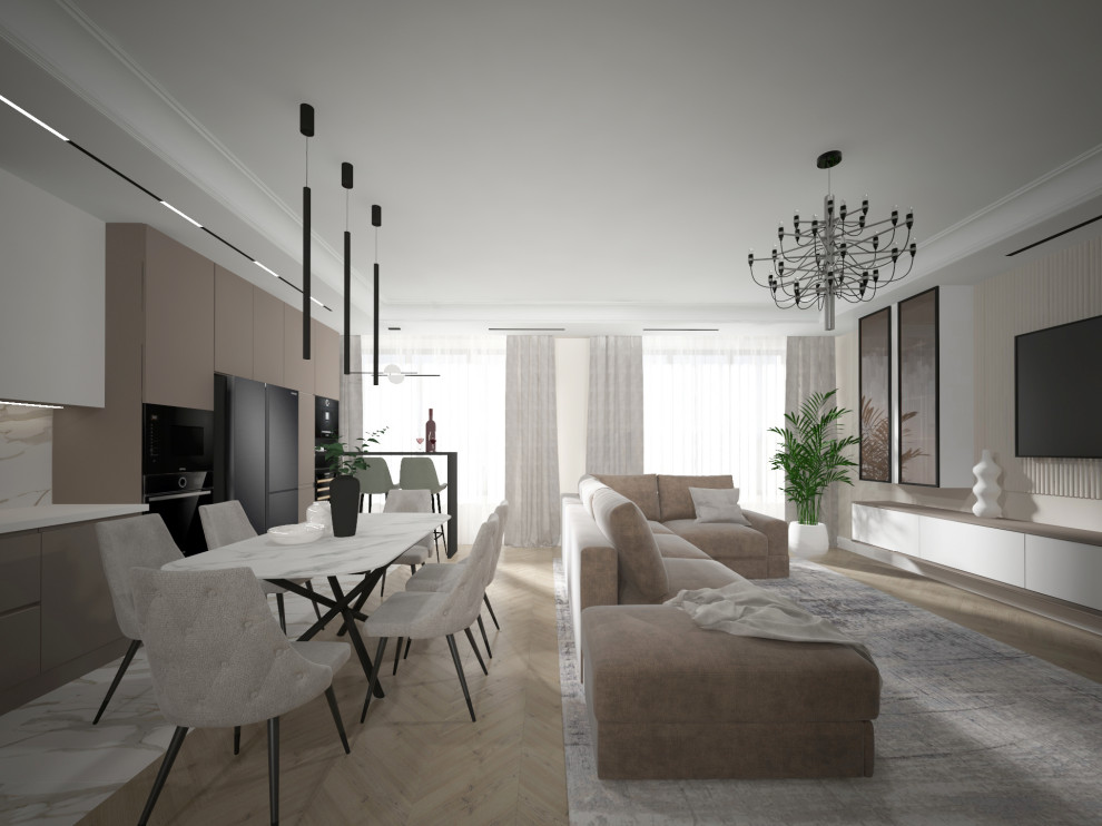 Квартира в современном стиле. ЖК "Остров"