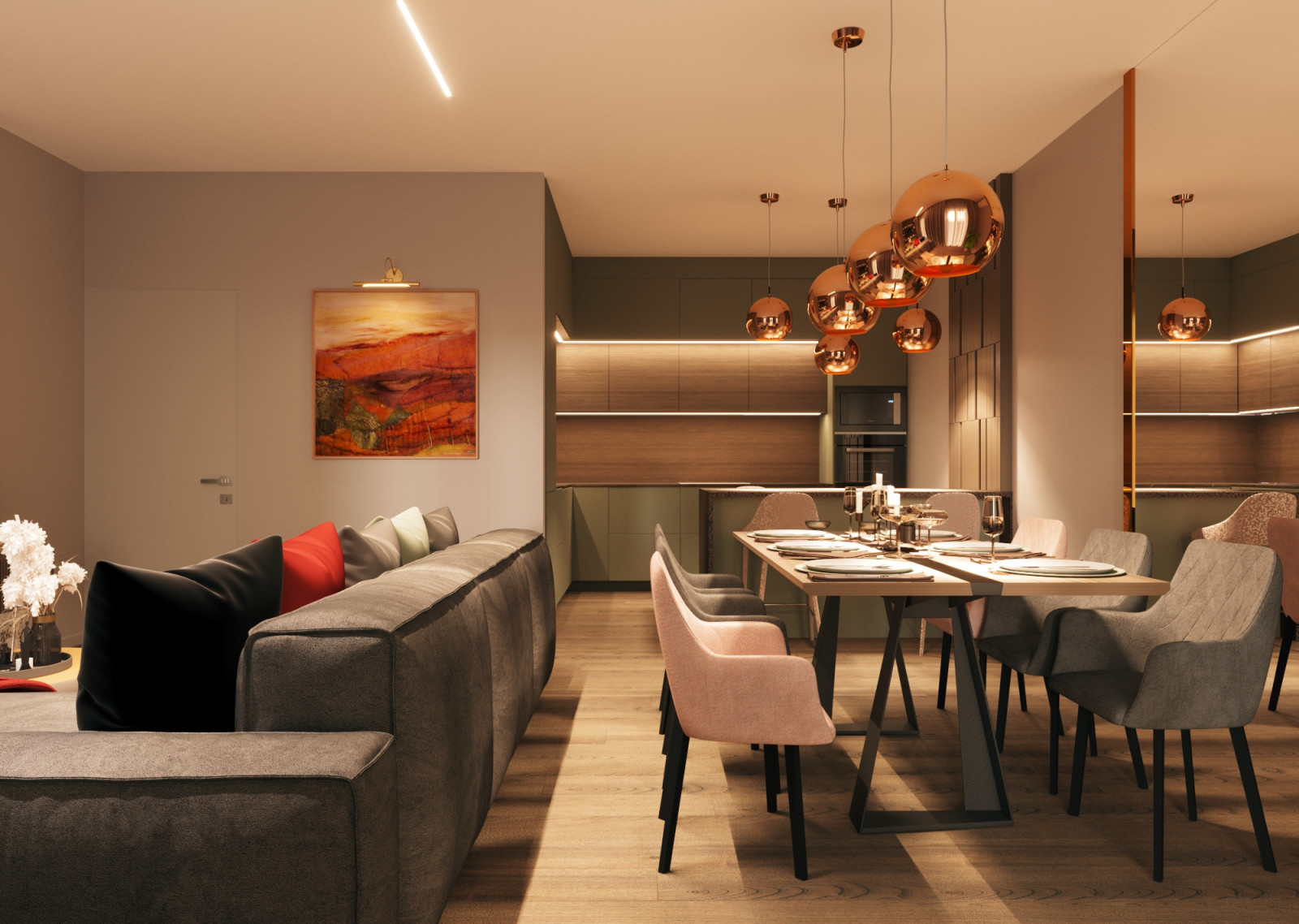 Кухня гостиная