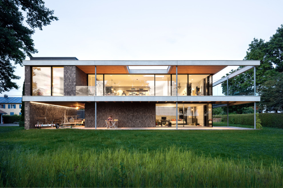 This is an example of a modern home design in Munich.