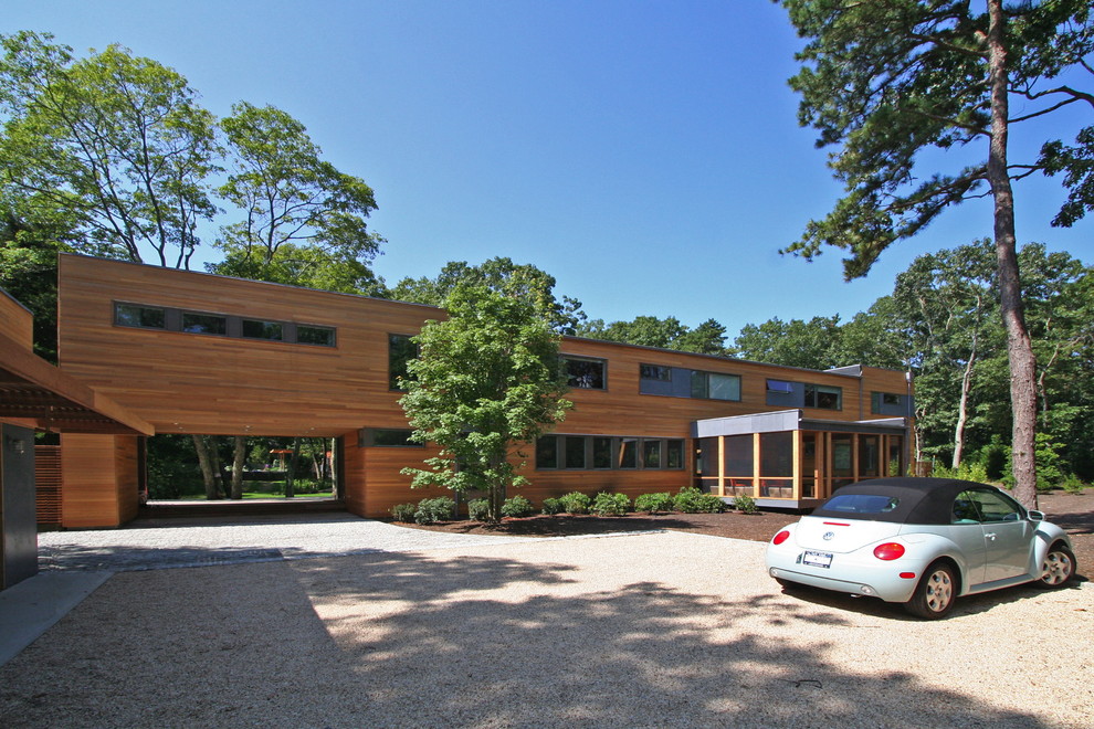 This is an example of a modern exterior in New York.