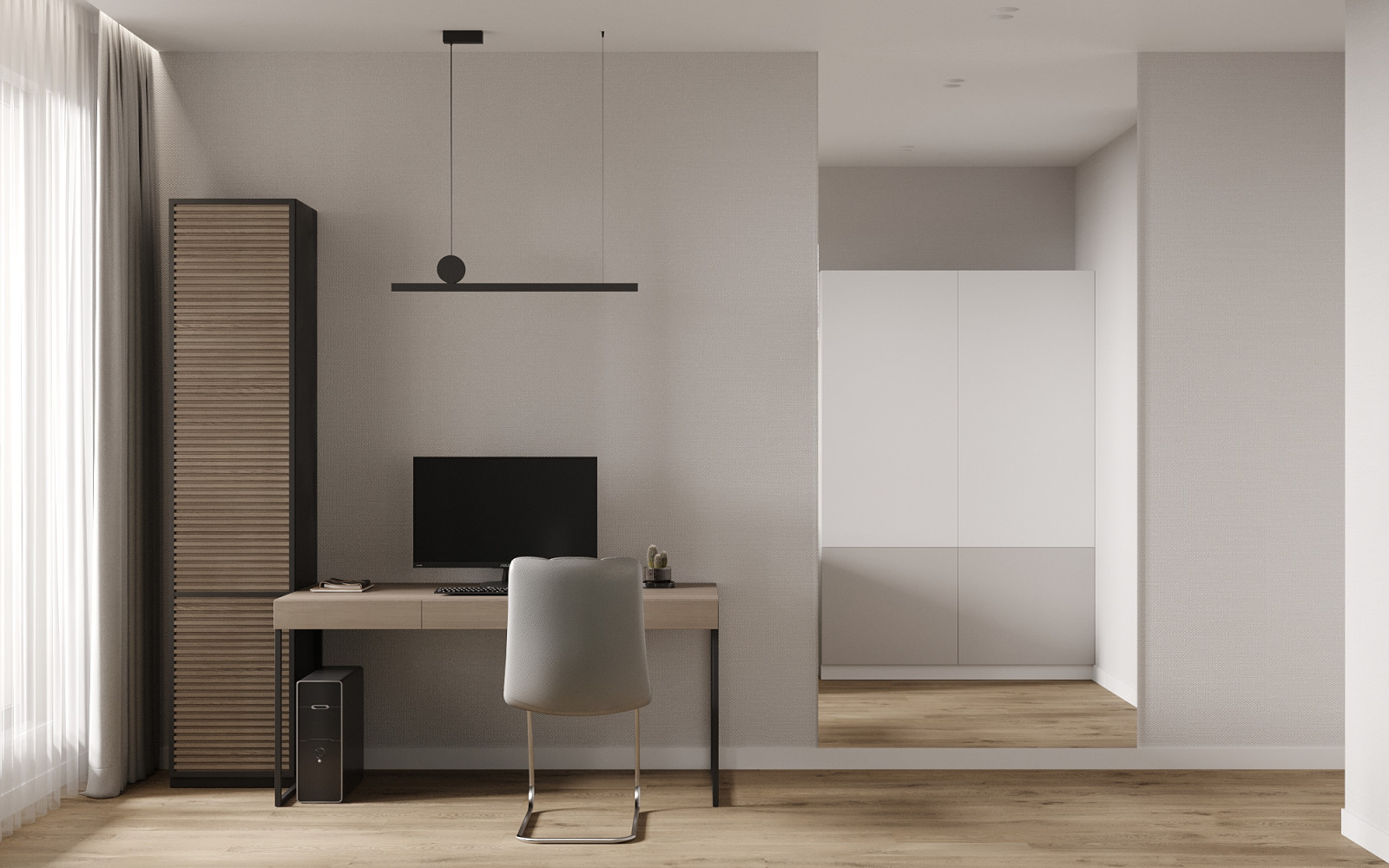 ЖК «Ultra City», квартира в стиле современный минимализм в теплой светлой гамме