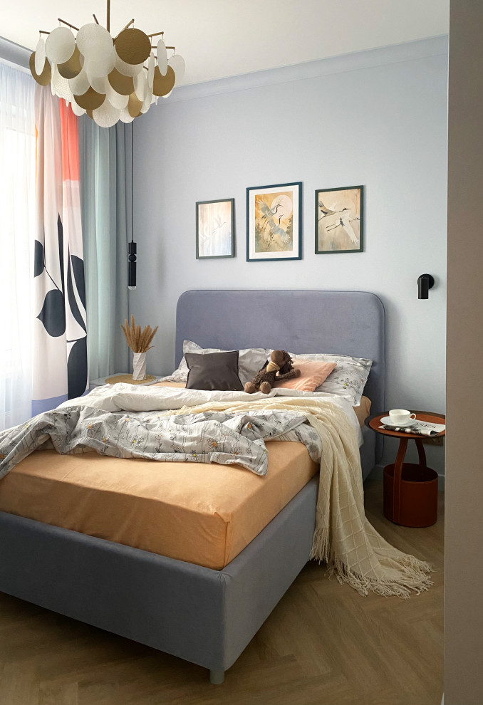 Малые м2 - не помеха комфорта. Смелый и яркий интерьер для молодой семьи