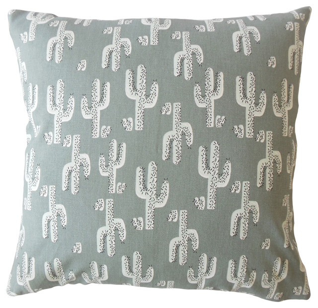 Barah Graphic Down Filled Throw Pillow Grey Southwestern
