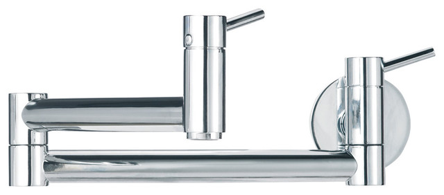Blanco 441194 Cantata Pot Filler Wall Mount Kitchen Faucet, Chrome