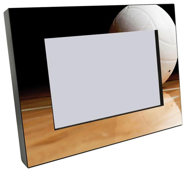 Volleyball Black Wood Edge 4x6 Picture Frame Contemporary Volleyball Black Wood Edge 4x6 Picture Frame