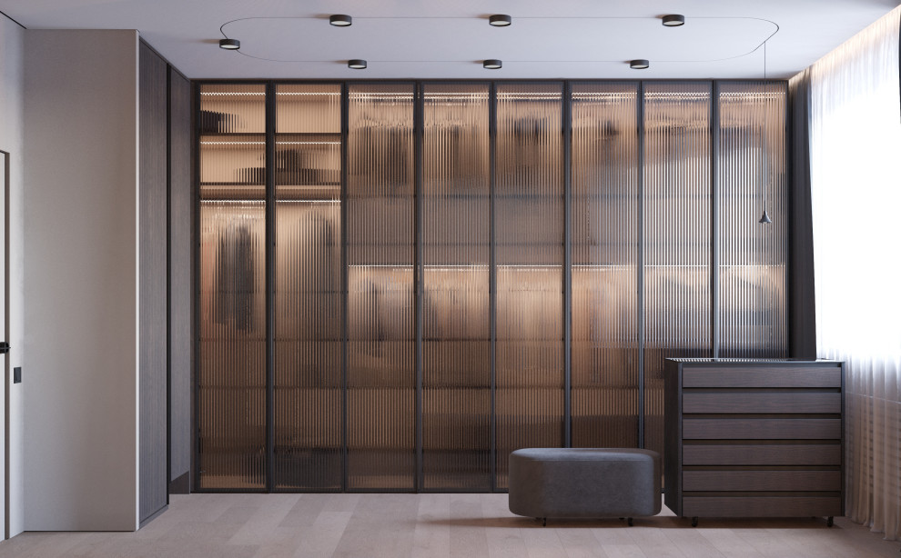 Стильная гардеробная комната