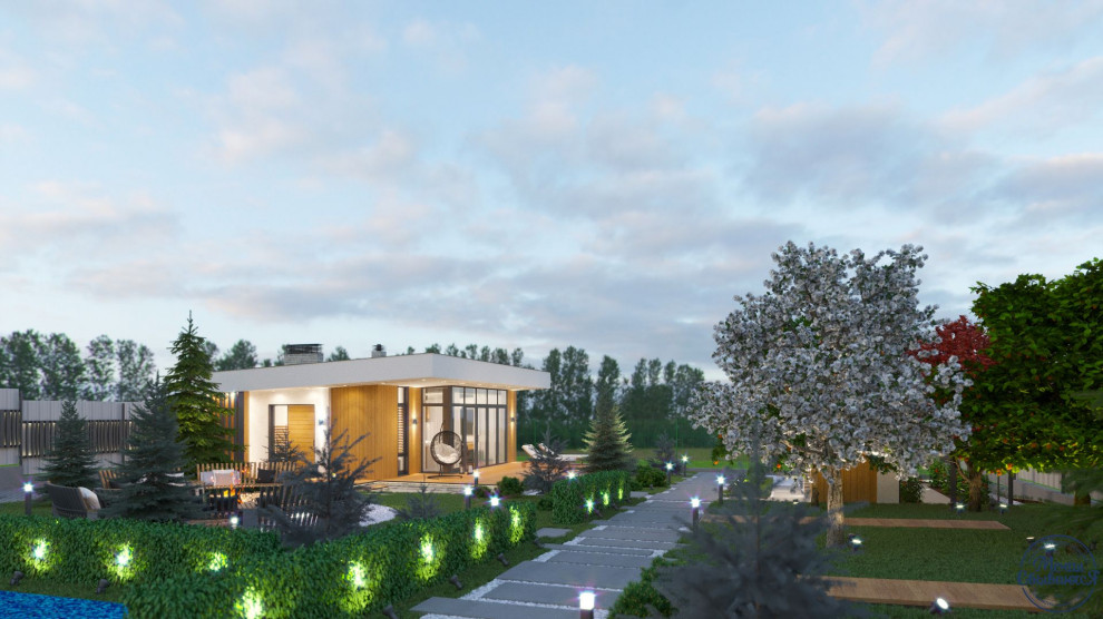 Проект двухэтажного индивидуального дома