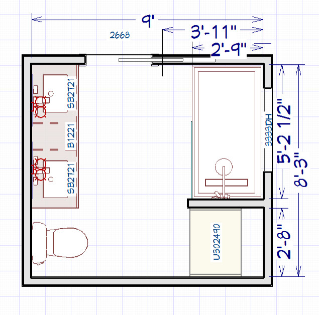 Contemporary Master Bathroom Remodeling in Cypress, TX