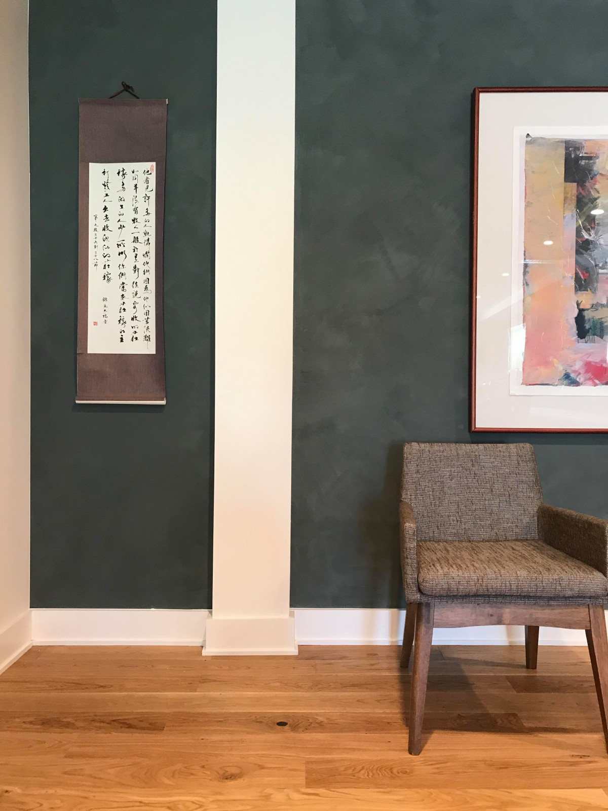 Accent walls with Lime Paint