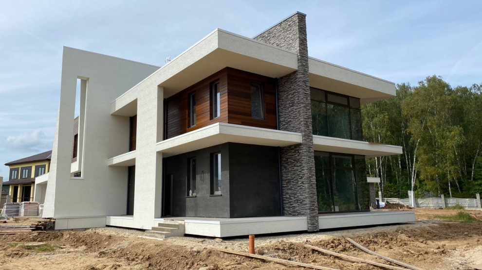 Результат нашей работы по остеклению коттеджа