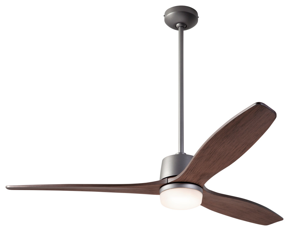 Arbor Fan, Graphite, 54" Mahogany Blades With LED, Wall/Remote Control