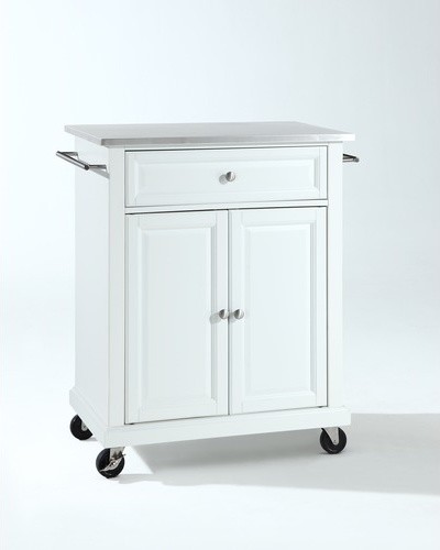 Kitchen Cart with Stainless Steel Top
