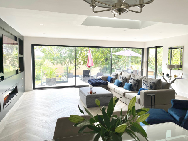 Welwyn Open Plan Living/ Dining contemporary-living-room