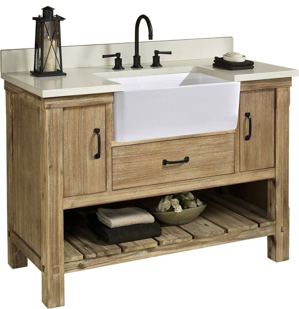 Napa 48″ Vanity - Farmhouse - Bathroom Vanities And Sink Consoles - by ...