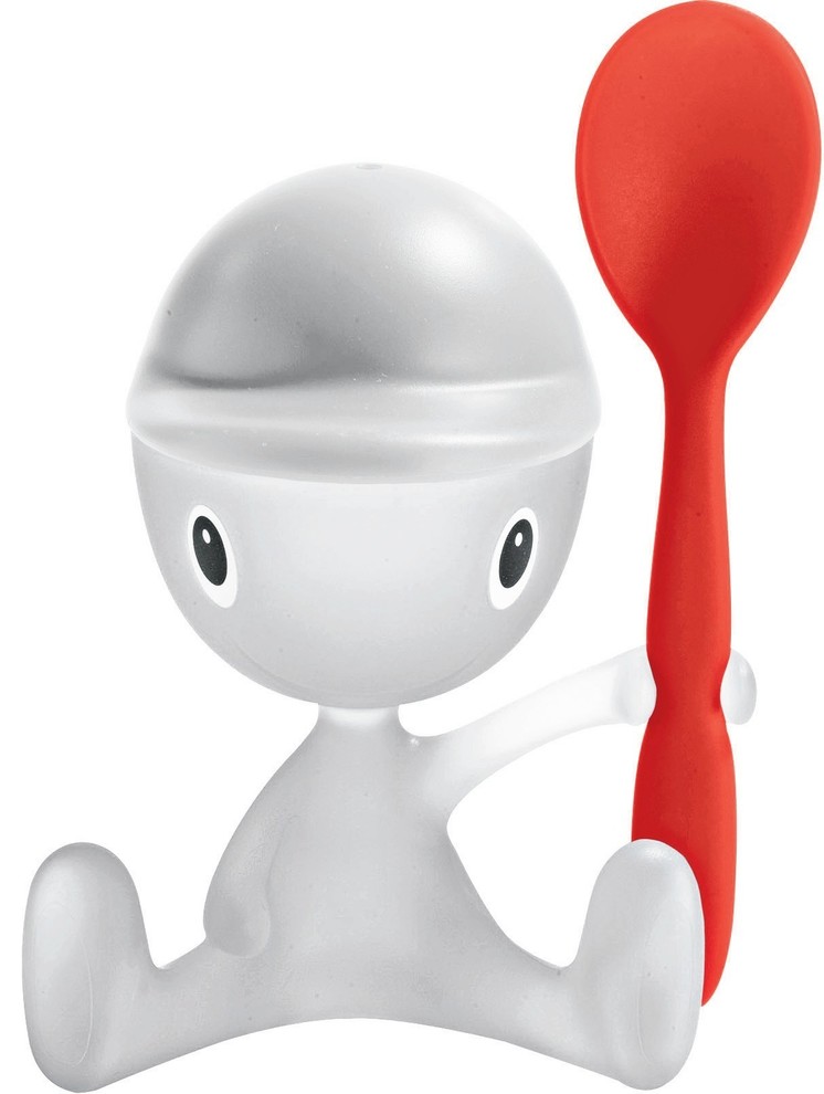 Alessi Cico Egg Cup w/ Salt Castor and Spoon