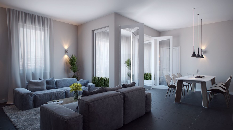 Дизайн интерьера квартиры "Простая геометрия"